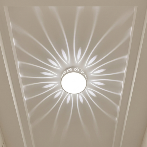 Ceiling Light Flush Mount Crystal Metal LED, Energy Efficient VexonGear