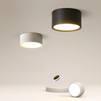 Ceiling Light LED Cylinder Flush Mount Metal Acrylic Shade VexonGear