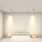 Ceiling Light LED Cylinder Flush Mount Metal Acrylic Shade VexonGear