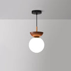 Ceiling Light Opal Glass Globe Shade Iron Flush Mount 16 x 27 cm VexonGear