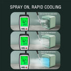 Portable Air Cooler Mini | 3-Speed USB Cooling Fan With Humidifier
