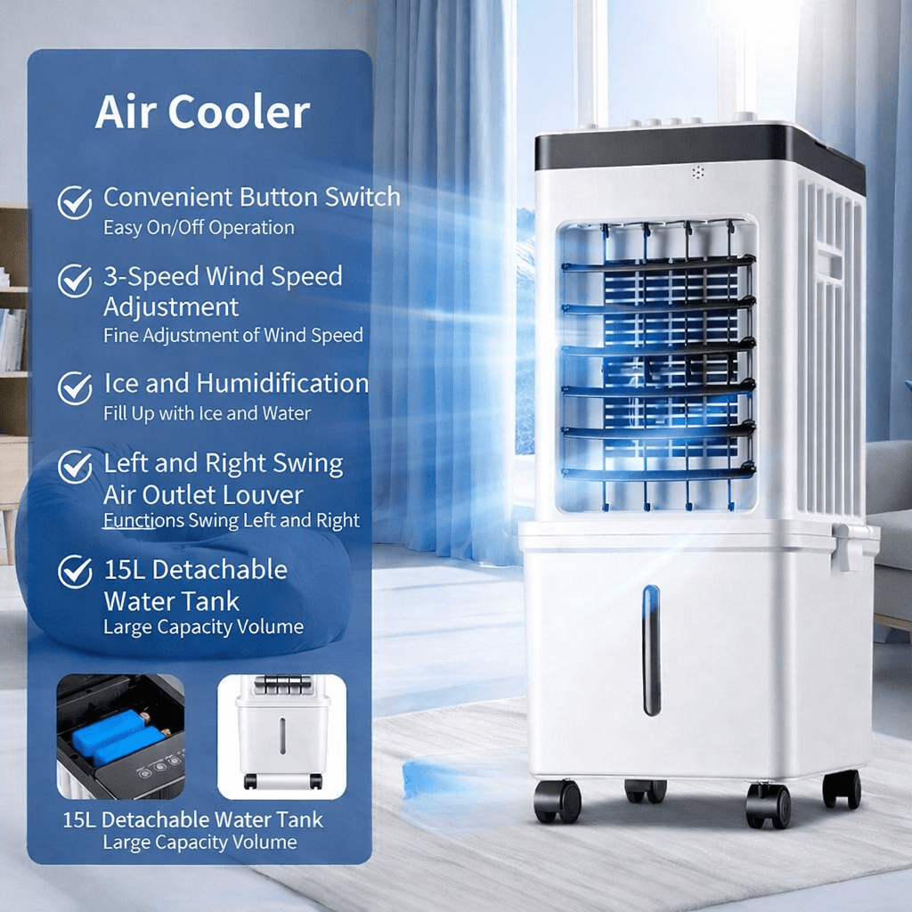 Vexon Mobile 3-in-1 Air Cooler for Home
