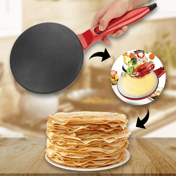 Electric Crepe Maker | Non-Stick 20cm Pancake Pan with Temperature Control VexonGear