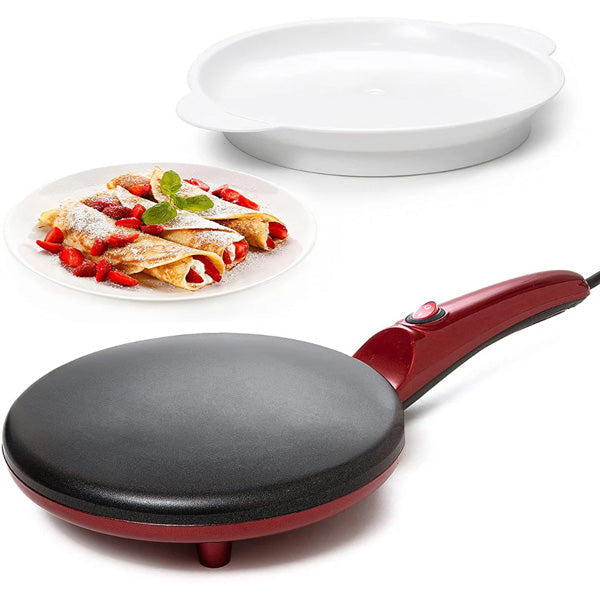 Electric Crepe Maker | Non-Stick 20cm Pancake Pan with Temperature Control VexonGear