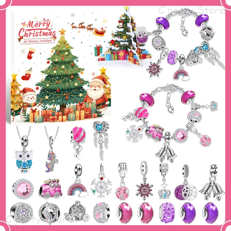 Christmas Countdown Bracelet | 24-Day Advent Calendar Charms VexonGear