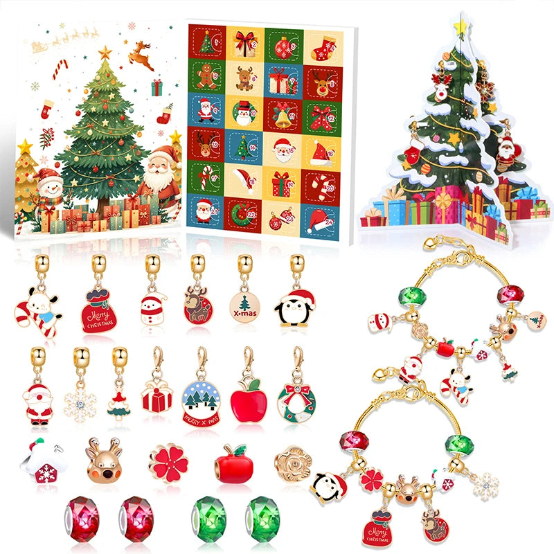 Christmas Countdown Bracelet | 24-Day Advent Calendar Charms VexonGear