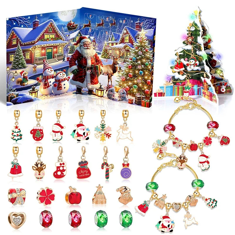 Christmas Countdown Bracelet | 24-Day Advent Calendar Charms VexonGear