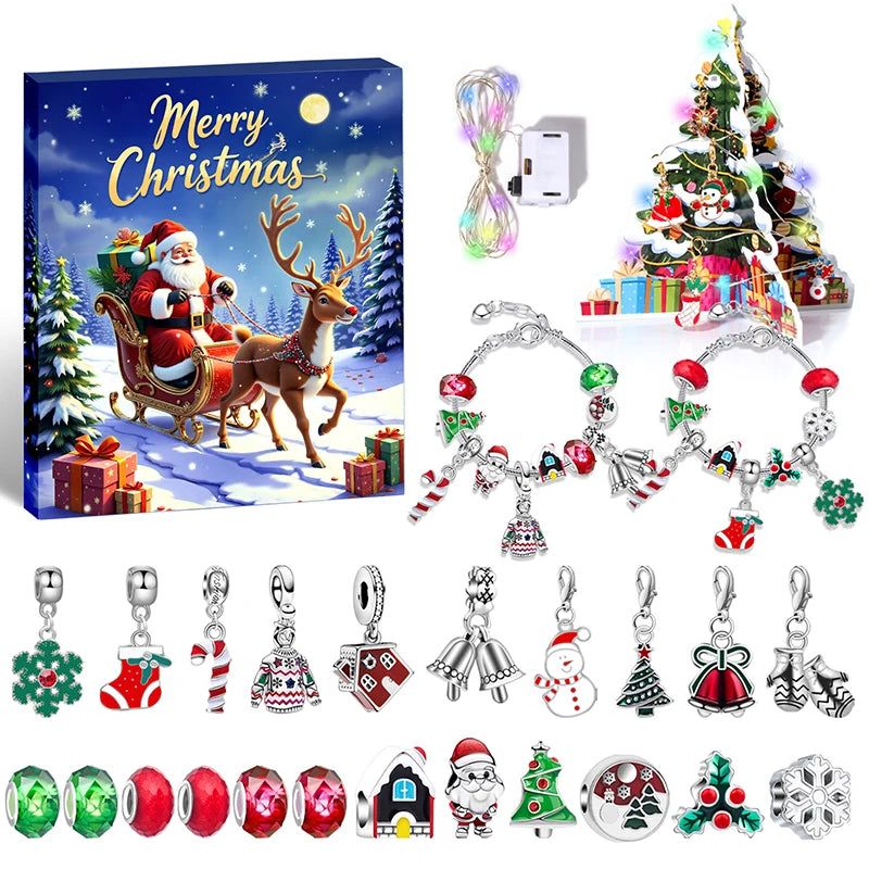 Christmas Countdown Bracelet | 24-Day Advent Calendar Charms VexonGear