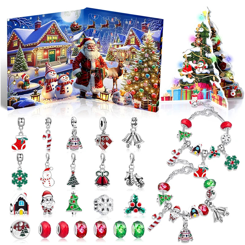 Christmas Countdown Bracelet | 24-Day Advent Calendar Charms VexonGear