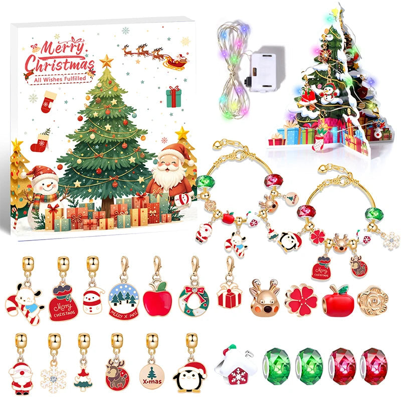 Christmas Countdown Bracelet | 24-Day Advent Calendar Charms VexonGear