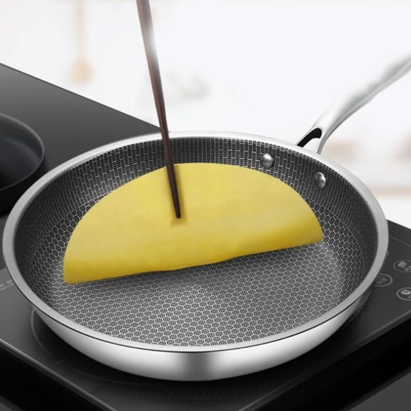 Stainless Steel Frying Pan | Non-Stick Coating with Honeycomb Texture VexonGear