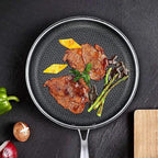 Stainless Steel Frying Pan | Non-Stick Coating with Honeycomb Texture VexonGear