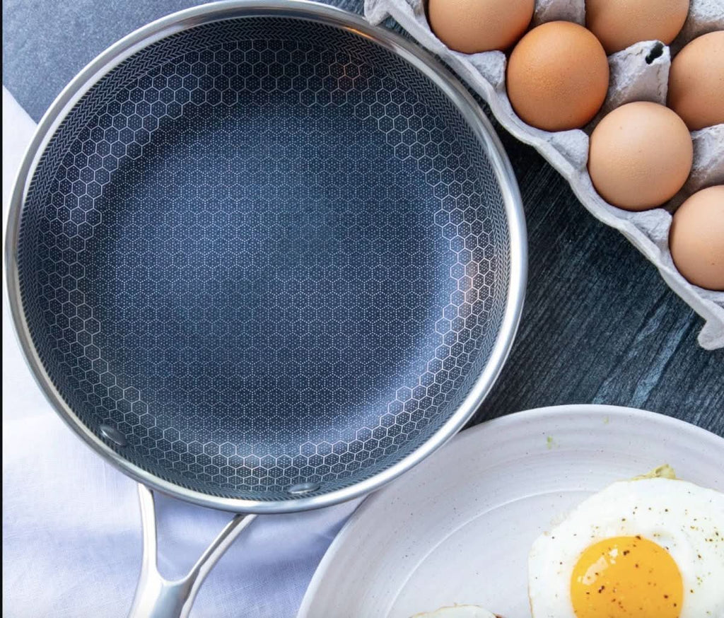 Stainless Steel Frying Pan | Non-Stick Coating with Honeycomb Texture VexonGear