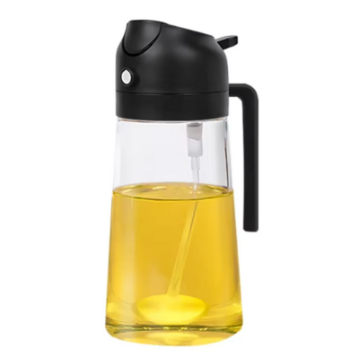 Oil Spray Bottle | 2-in-1 Glass Kitchen Dispenser VexonGear