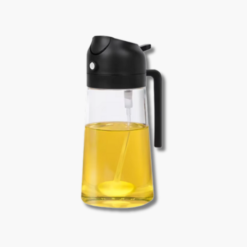 Oil Spray Bottle | 2-in-1 Glass Kitchen Dispenser VexonGear