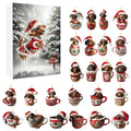 Dachshund Christmas Advent Calendar | 24-Day Holiday Countdown with Ornament Display VexonGear