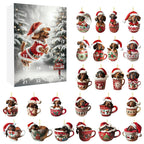 Dachshund Christmas Advent Calendar | Festive Holiday Countdown Display VexonGear