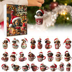 Dachshund Christmas Advent Calendar | 24-Day Holiday Countdown with Ornament Display VexonGear