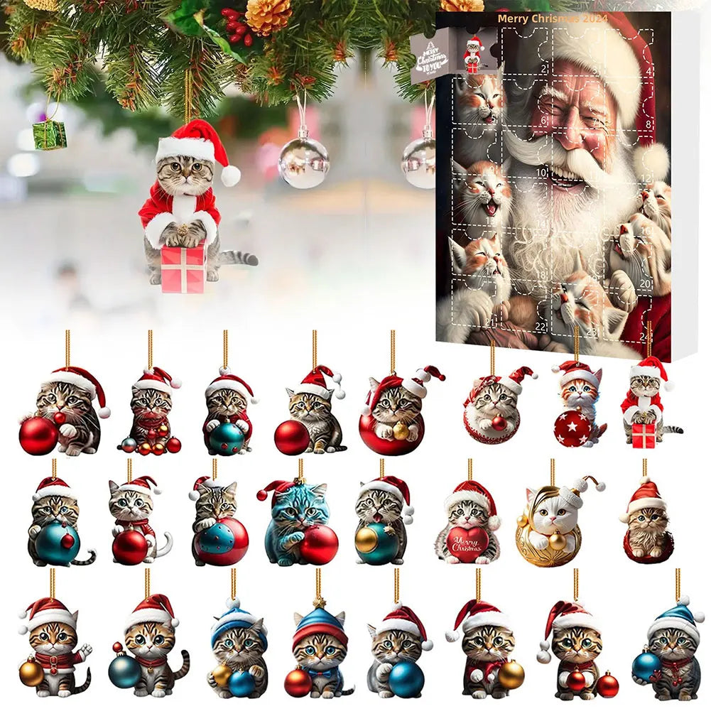 Dachshund Advent Calendar | 24-Day Christmas Countdown with Dog Ornaments VexonGear
