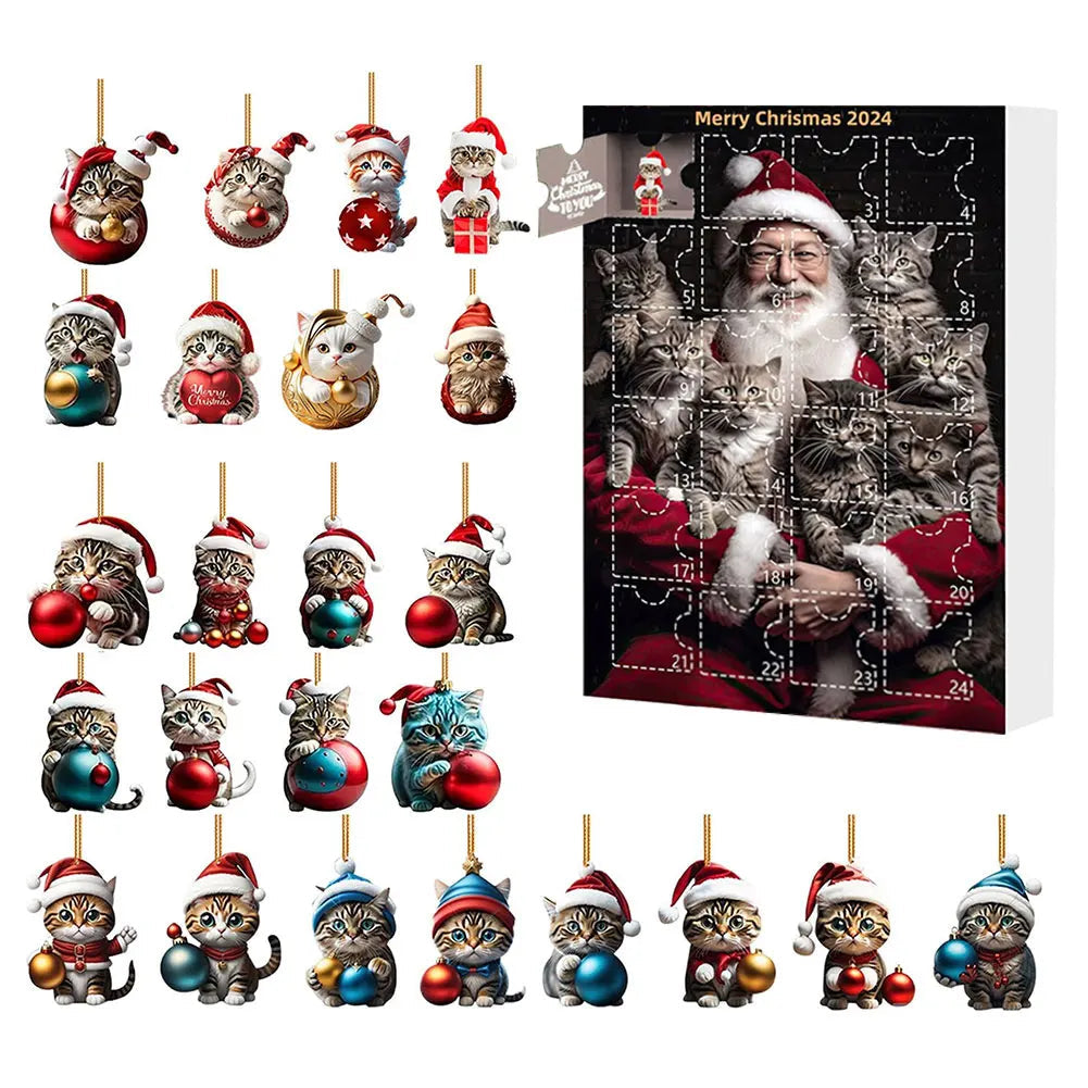 Dachshund Advent Calendar | 24-Day Christmas Countdown with Dog Ornaments VexonGear