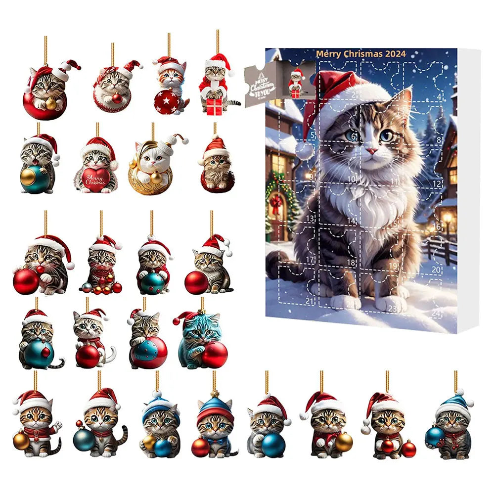 Dachshund Advent Calendar | 24-Day Christmas Countdown with Dog Ornaments VexonGear