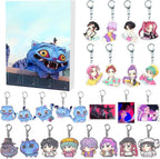 Anime Advent Calendar | 24 Character Keychains Dark Fantasy Theme VexonGear