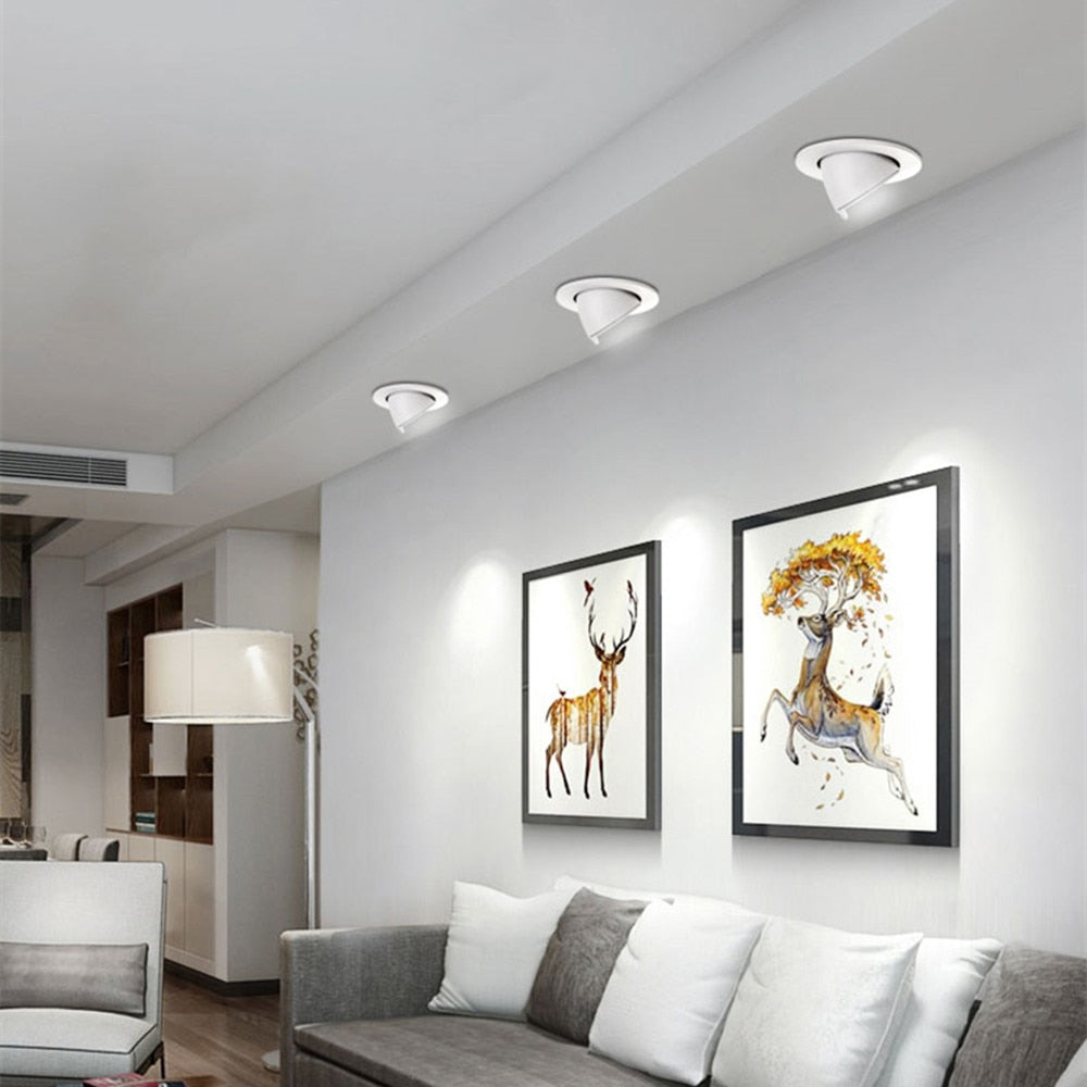 Recessed Downlight LED Dimmable 360 Degree Rotation 7W to 20W 85 to 265V VexonGear