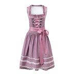 Traditional Dirndl Dress | Lace Trimmed Oktoberfest Costume VexonGear