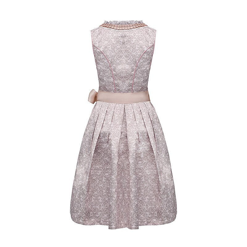 Traditional Dirndl Dress | Lace Trimmed Oktoberfest Costume VexonGear