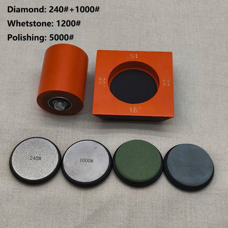 Diamond Knife Sharpener | Adjustable 4-Angle Rolling System VexonGear