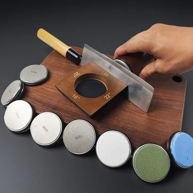 Diamond Knife Sharpener | Adjustable 4-Angle Rolling System VexonGear