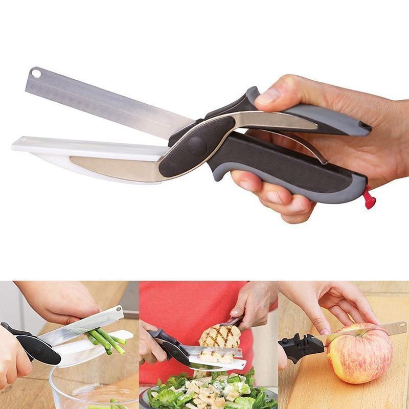 Multi-Function Kitchen Scissors | 3-in-1 Smart Cutting Board Design VexonGear