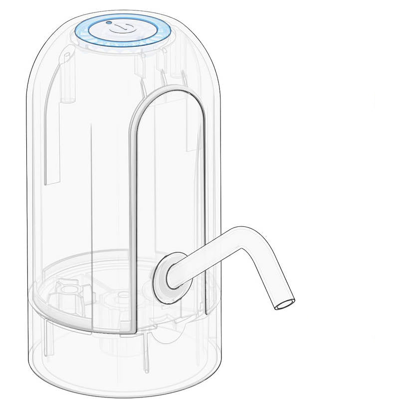 Electric Water Dispenser USB Rechargeable Silicone Stainless Steel