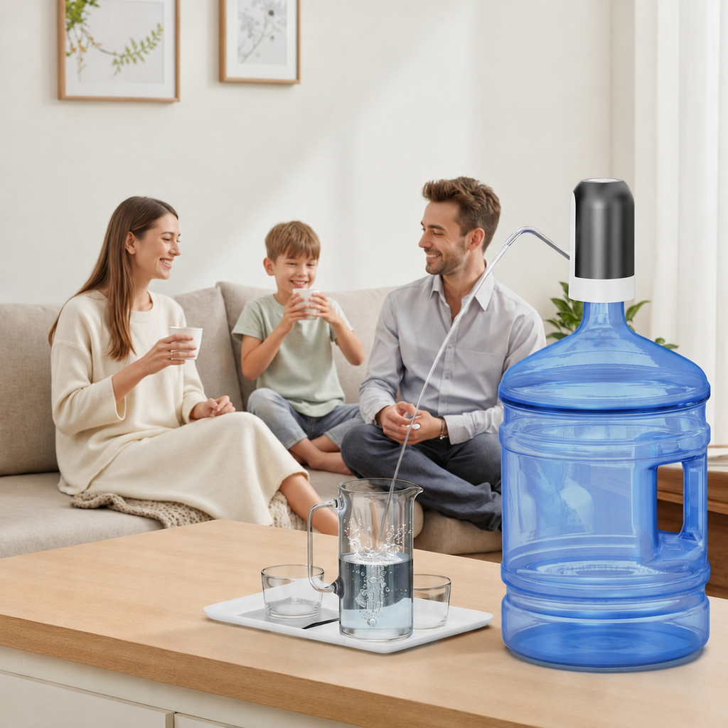 Electric Water Dispenser USB Rechargeable Silicone Stainless Steel