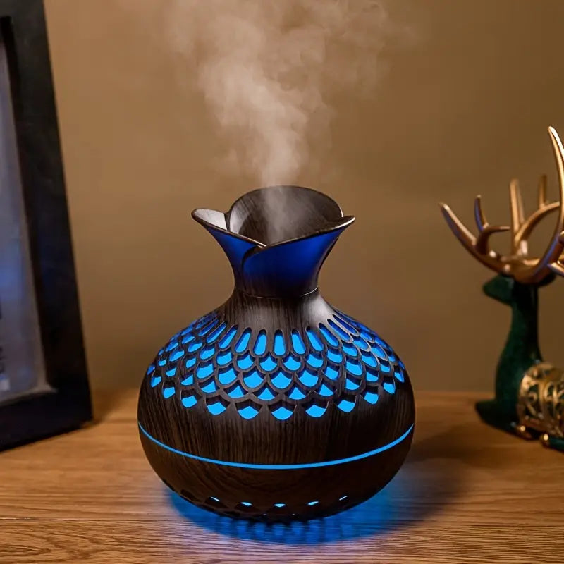 Elegant Ultrasonic Aroma Diffuser with 300ml Reservoir and LED Night Light – Electric Diffuser for Essential Oils and Aromatherapy