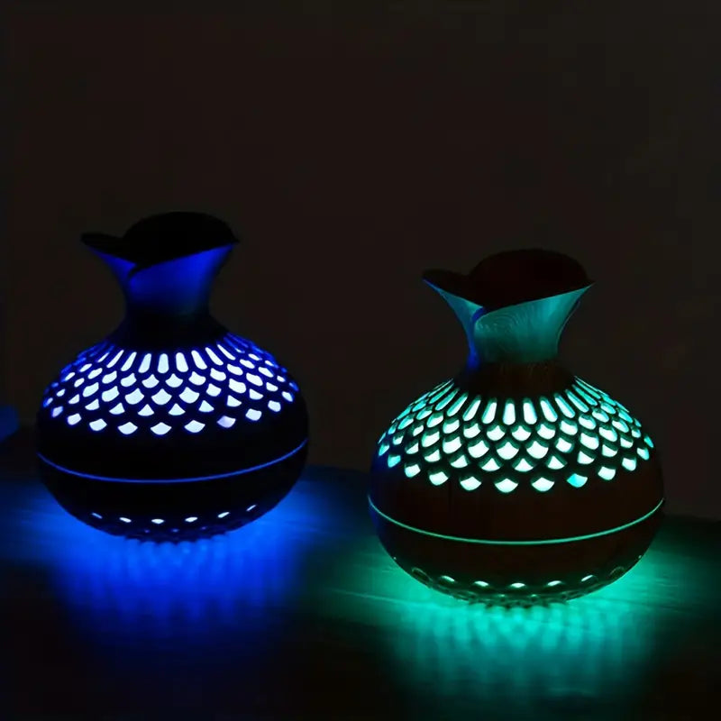 Elegant Ultrasonic Aroma Diffuser with 300ml Reservoir and LED Night Light – Electric Diffuser for Essential Oils and Aromatherapy