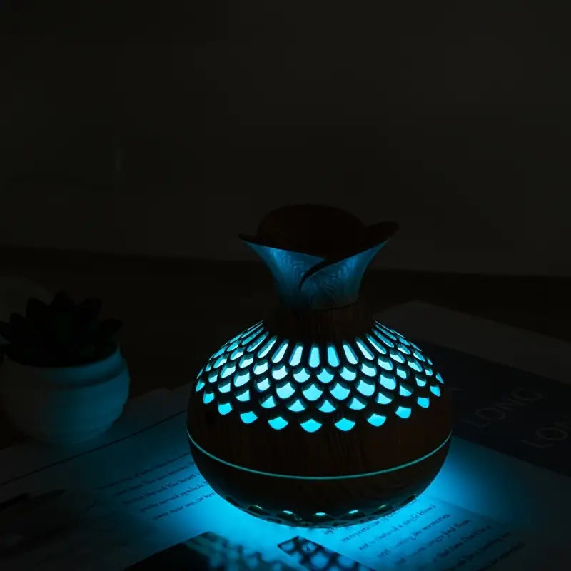 Elegant Ultrasonic Aroma Diffuser with 300ml Reservoir and LED Night Light – Electric Diffuser for Essential Oils and Aromatherapy