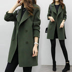 Classic Wool Blend Winter Coat | Tailored Long Design VexonGear