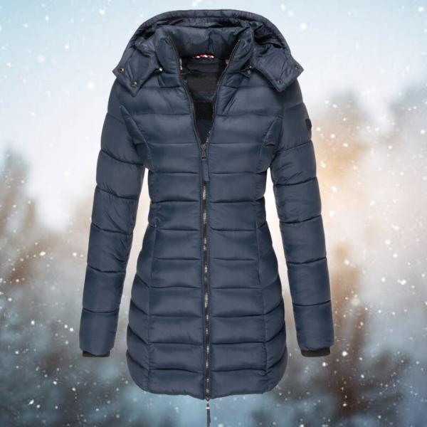 Winter Puffer Coat | Hooded Long Length Quilted Design VexonGear
