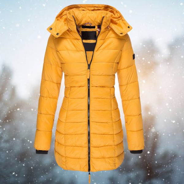 Winter Puffer Coat | Hooded Long Length Quilted Design VexonGear