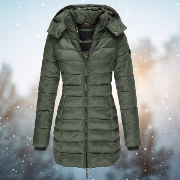 Winter Puffer Coat | Hooded Long Length Quilted Design VexonGear