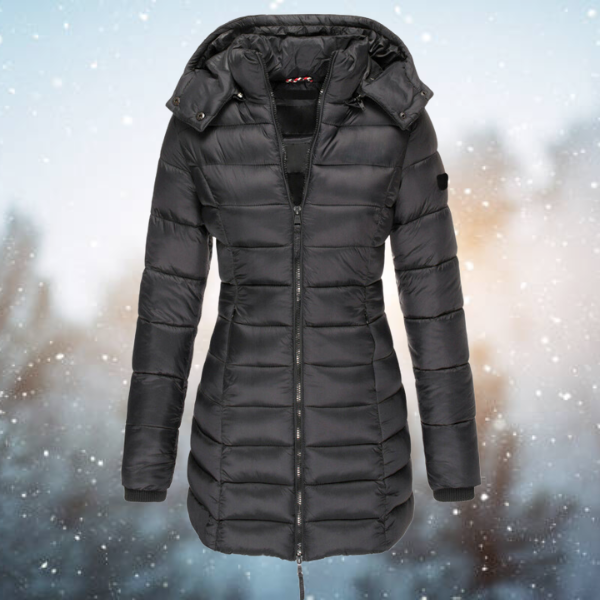 Winter Puffer Coat | Hooded Long Length Quilted Design VexonGear