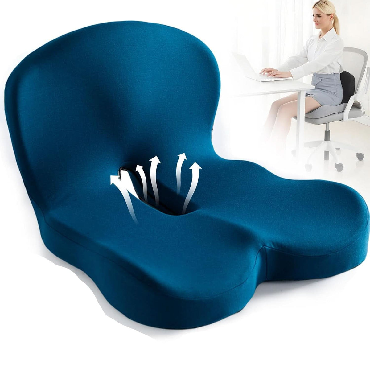 Vexon Premium Memory Foam Seat Cushion for Posture & Comfort VexonGear