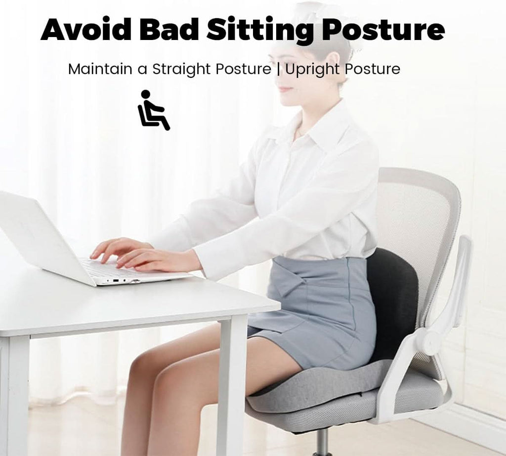 Vexon Premium Memory Foam Seat Cushion for Posture & Comfort