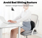Vexon Premium Memory Foam Seat Cushion for Posture & Comfort