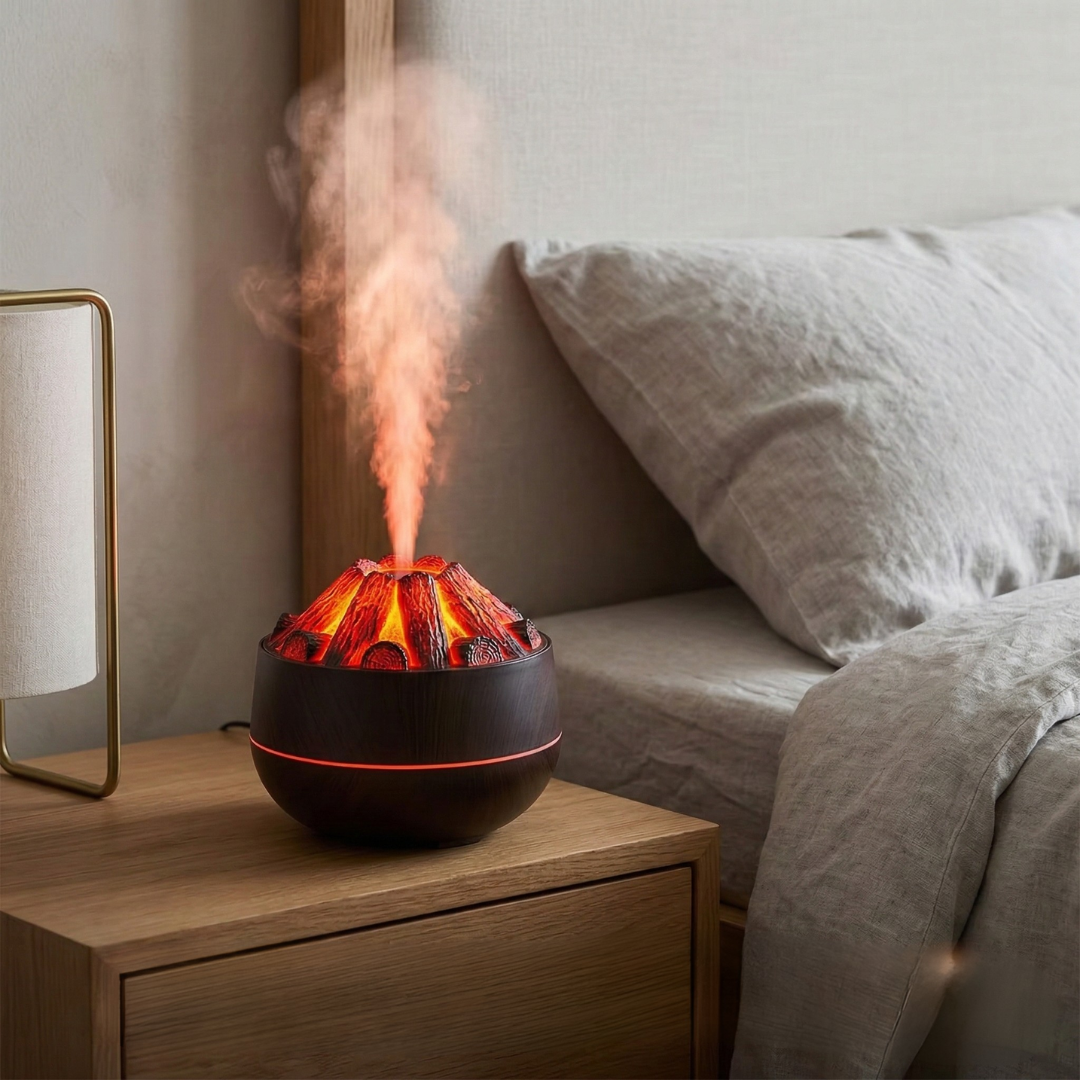 Essential Oil Diffuser Ultrasonic Charcoal Night Light