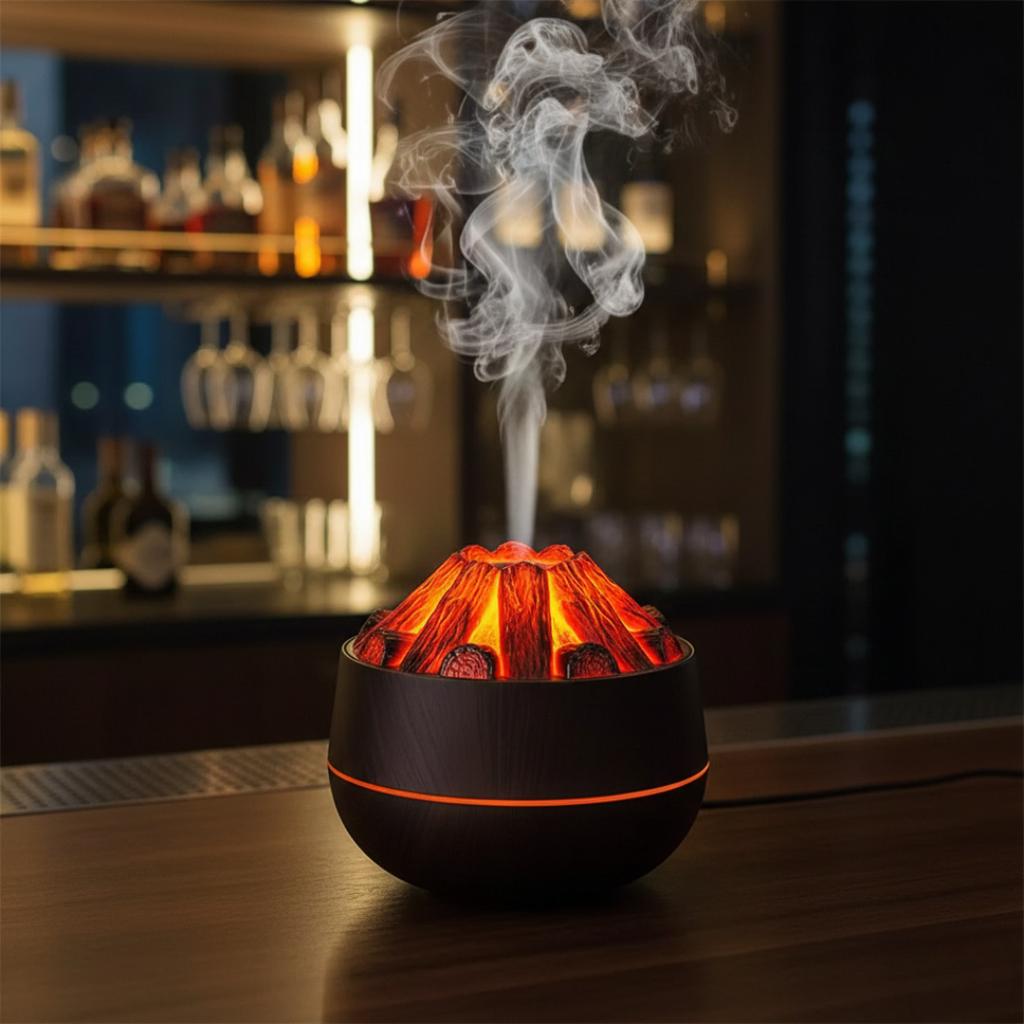 Essential Oil Diffuser Ultrasonic Charcoal Night Light