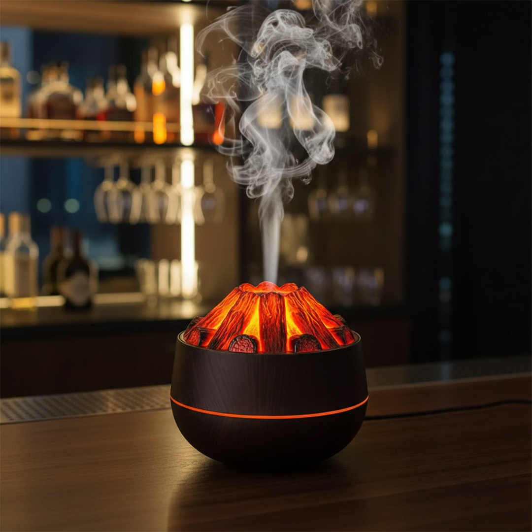 Essential Oil Diffuser Ultrasonic Charcoal Night Light