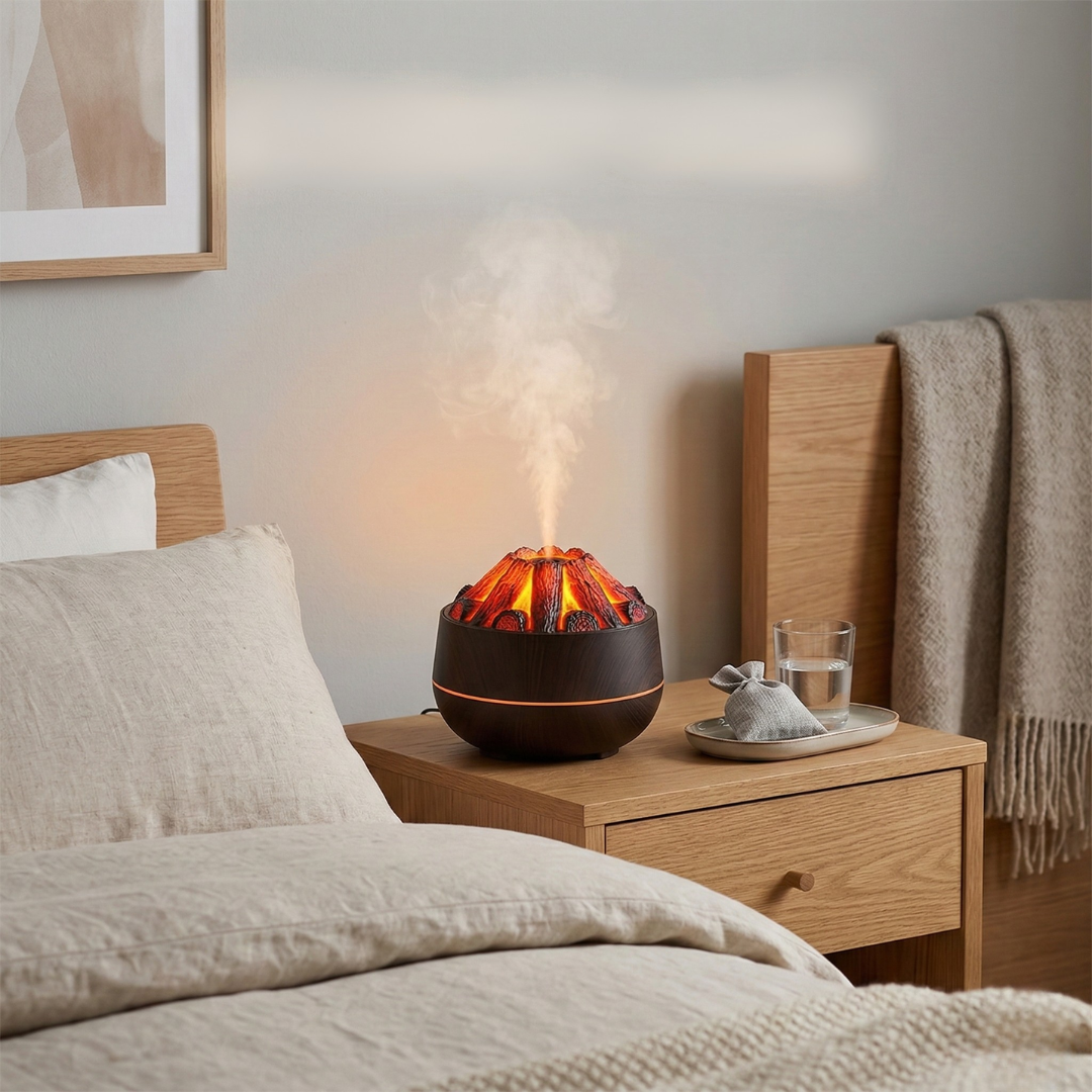 Essential Oil Diffuser Ultrasonic Charcoal Night Light