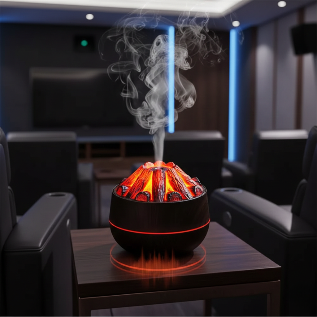 Essential Oil Diffuser Ultrasonic Charcoal Night Light